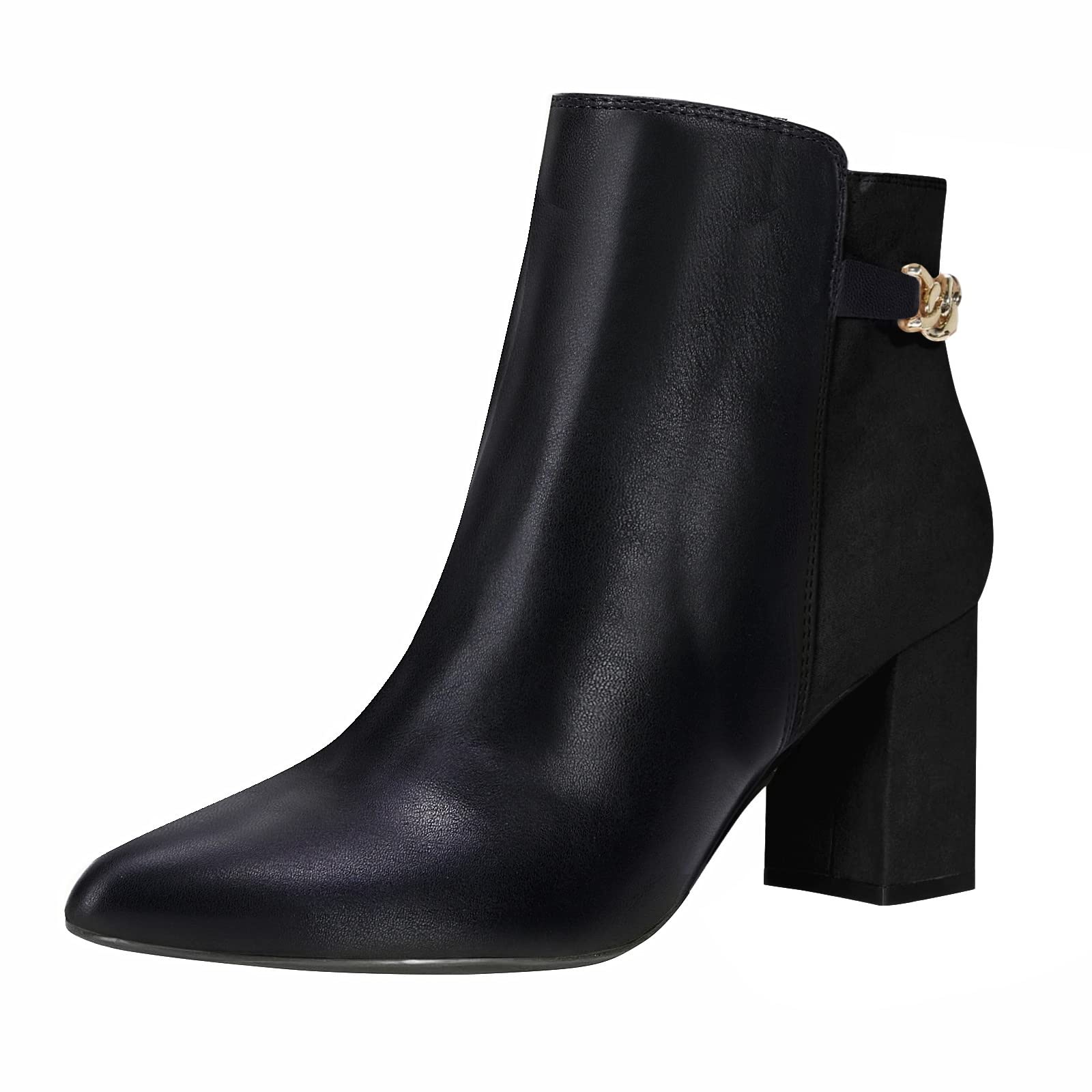 high block heel booties