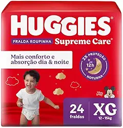 Fralda Huggies Supreme Care Roupinha XG - 24 fraldas