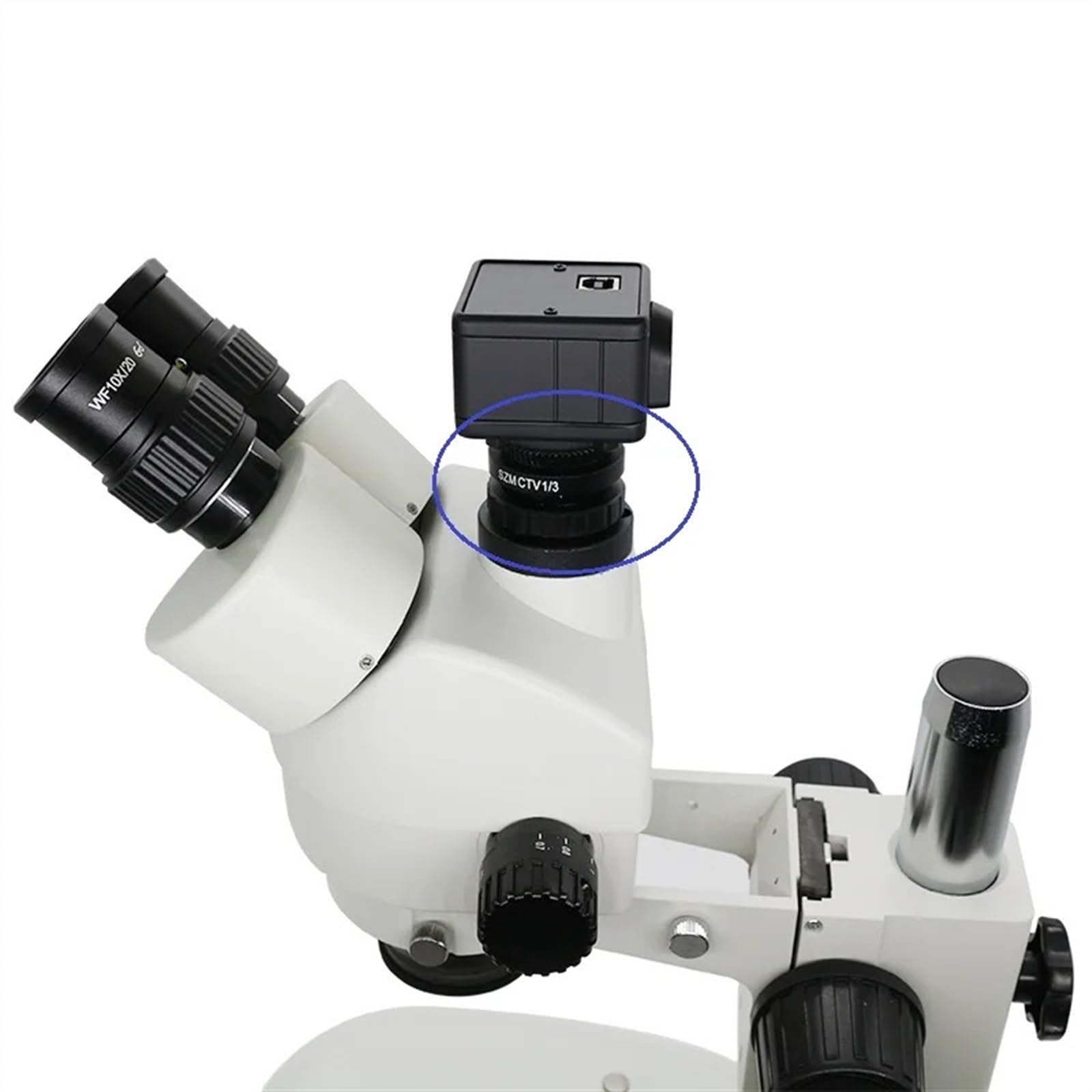 Adapter do montażu C zmniejsz obiektyw do trinokularnego mikroskopu stereoskopowego 1/3 CTV CCD kamera przemysłowa USB złącze SZMCTV1/3 0,3X 0,5X(0.5X)