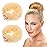 Goldrose Beauty Small Hair Bun Maker 2 Pieces - Doughnut Chignon Clip Hair Accessory for Kids & Women\'s Hair Styling (Blonde)