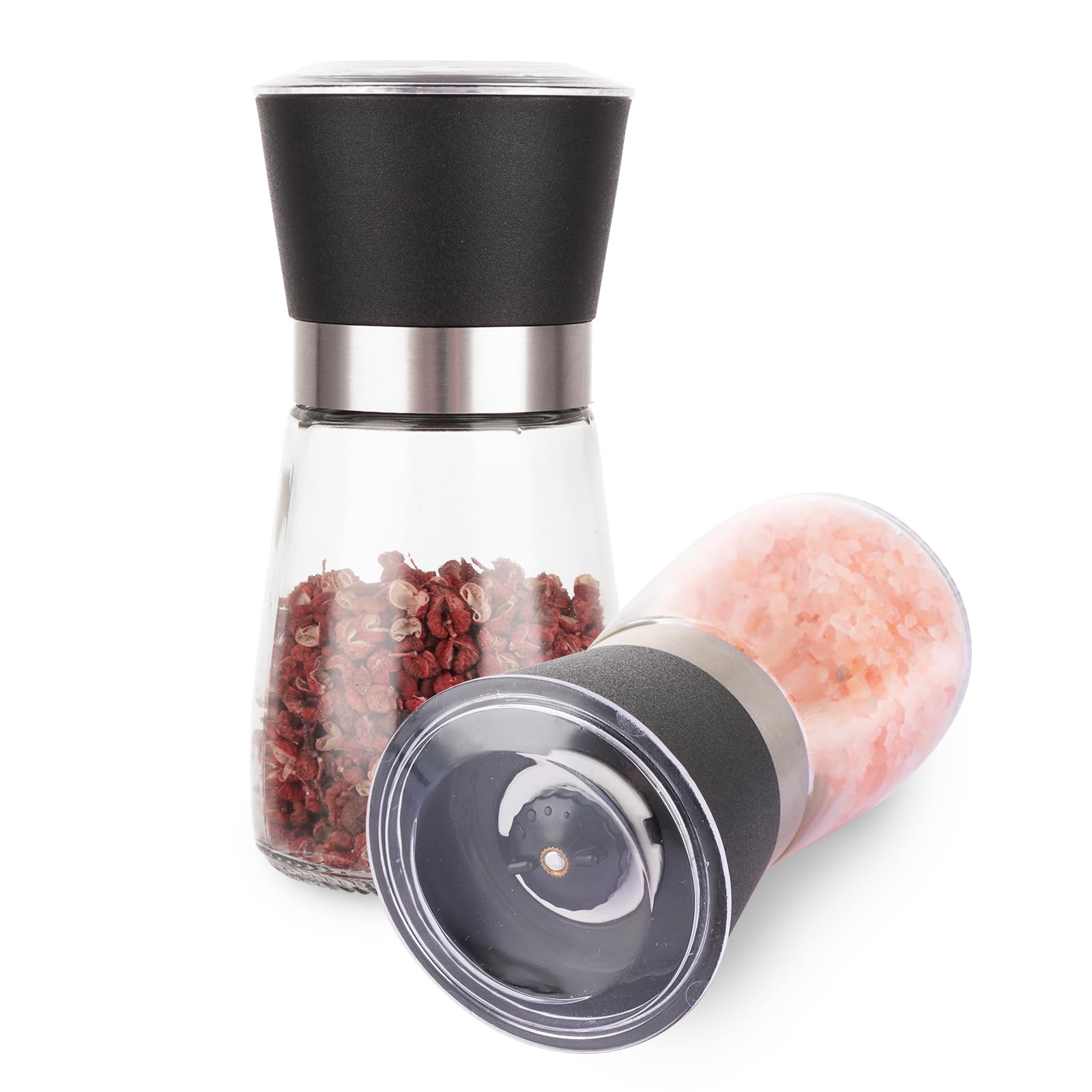 ASelected Salt and Pepper Grinder Set, Manual Mill Salt and Pepper Grinders