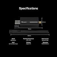 Vista 8 de SONOFF Zigbee 3.0 USB Dongle Plus-E Puerta de enlace, Adaptador USB Zigbee inalámbrico universal con antena para Home Assistant, Open HAB