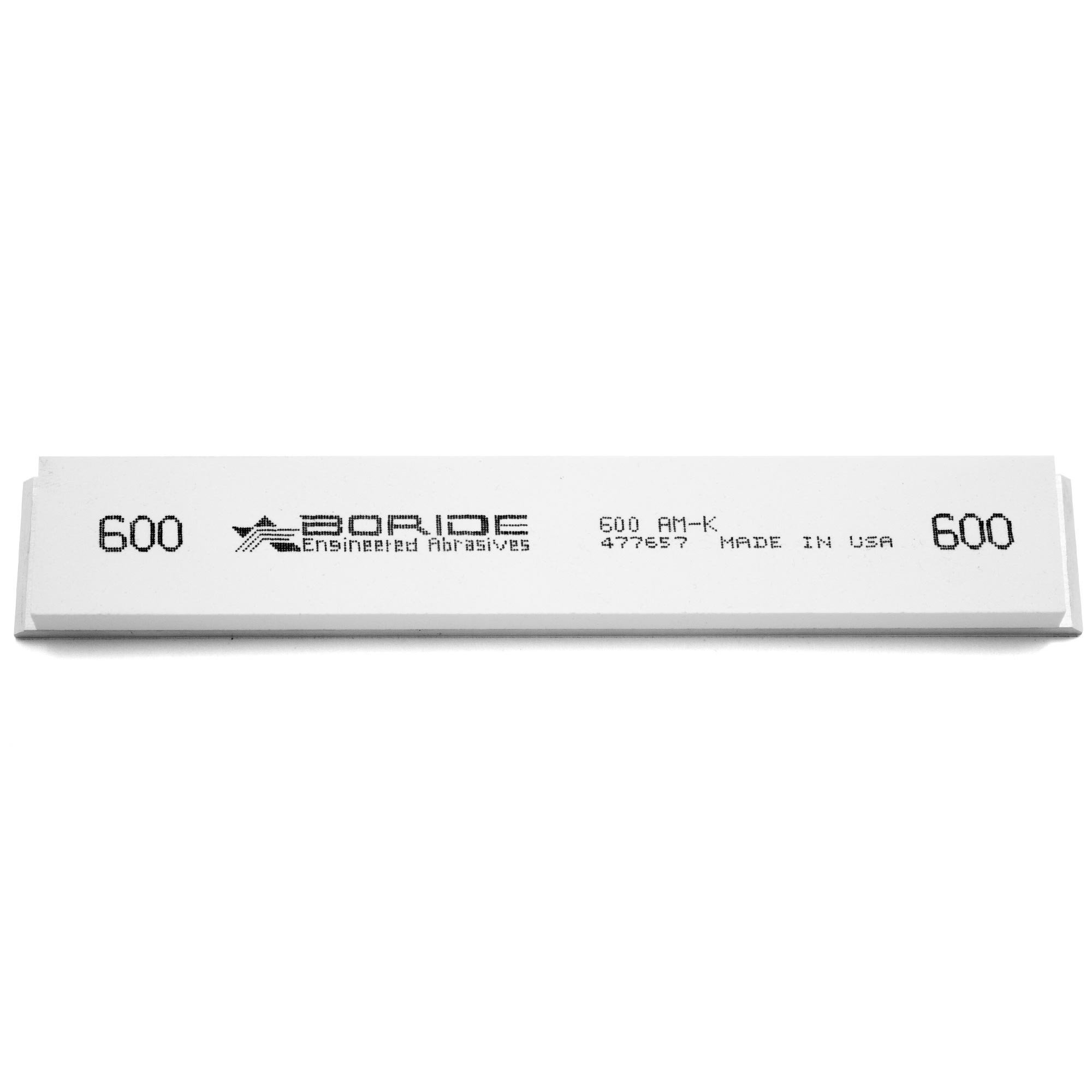 Boride AM-K Series 6" x 1" x 0.25" Sharpening Stone with Aluminum Mounting for Edge Pro 600 Grit