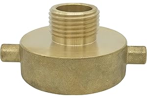 1 1/2 to 3/4 Reducer: Female x Male Hydrant to Garden Hose Adapter