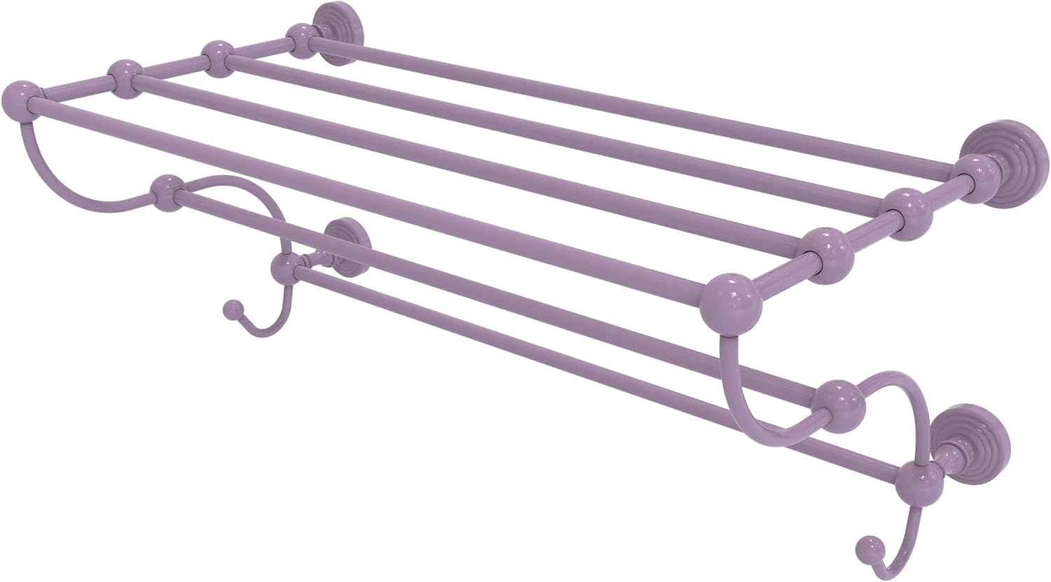 Allied Brass WP-HTL/24-5 Waverly Place Collection 24 Inch Train Rack Towel Shelf, Oil Rubbed Bronze
