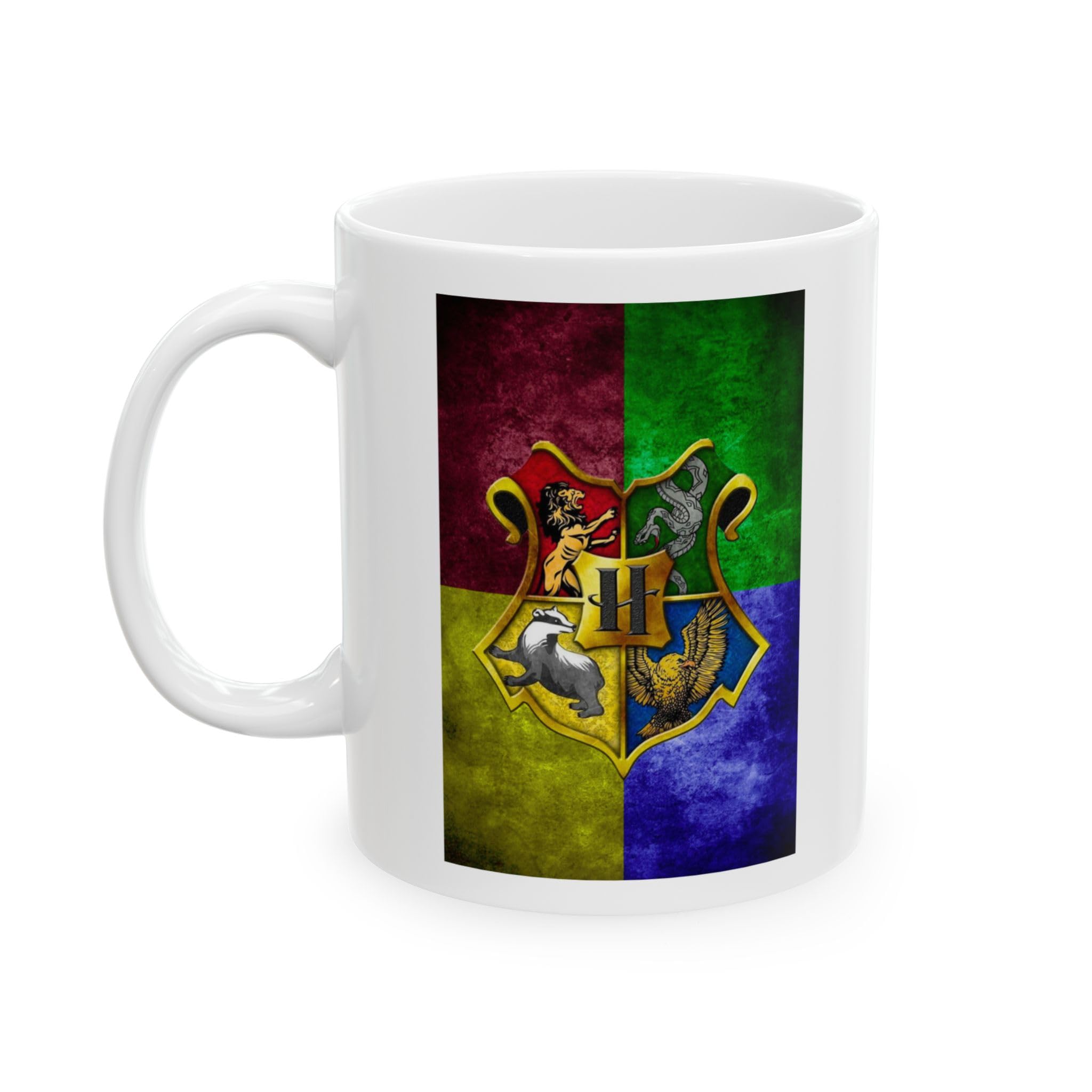 Moon Studio, Hogwarts Crest Unique Customized Design Mug (Ceramic Mug 350ml), for Gifting and Present, Coffee Mug and Tea Mug.