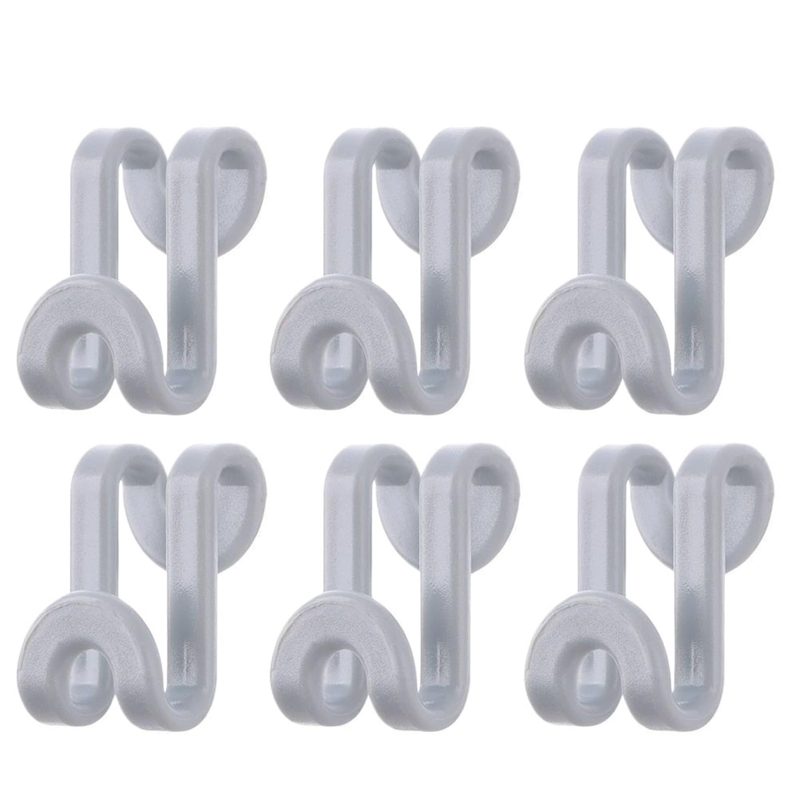 Clothes Hanger Connector Hooks 50Pcs Mini Clothes Hanger Connector Cascading Hook Wardrobe Closet Linking Hooks for Wardrobe Storage(Grey)
