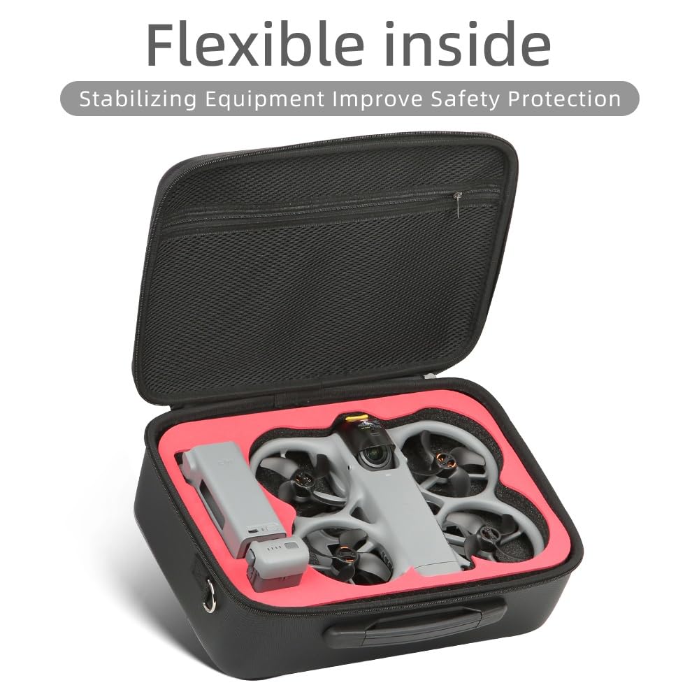 Futerał do DJI Avata 360, wodoodporna torba do przechowywania PU do Avata 360 RC 2 Fly More Combo, akcesoria do koncentratora ładowania baterii, organizer, przenośna ochronna podróżna torba na