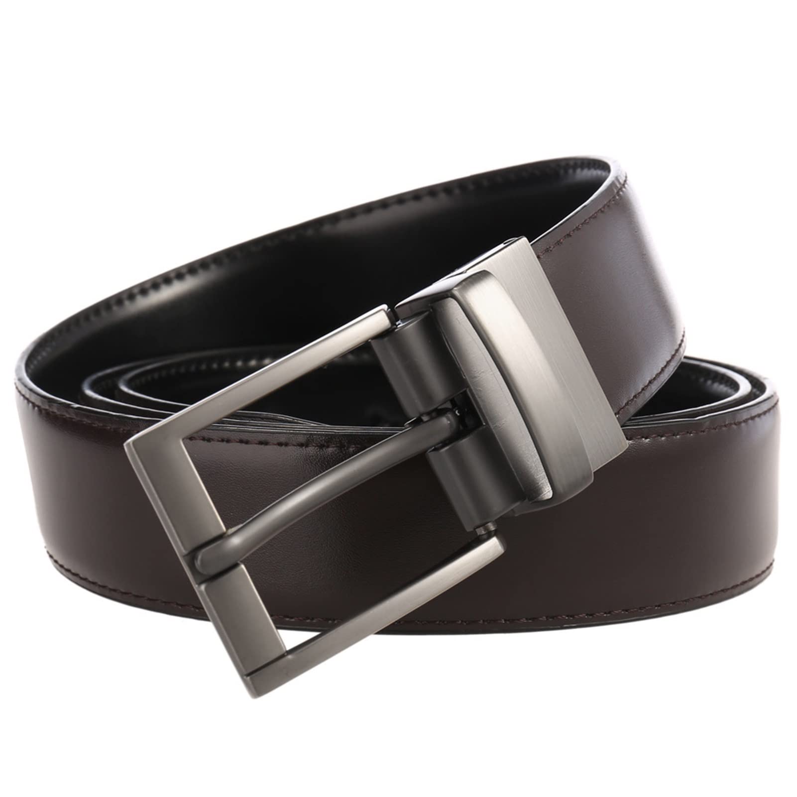 Cinturón ajustable de cuero genuino, Cinturón de cuero for hombre con hebilla antirrayas, cinturón ancho ajustable con hebilla de aleación for trajes, correa de cintura retro, cinturón informal formal