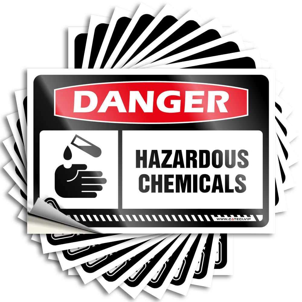Decals Hard Lover Danger Hazardous Chemicals for Boys - Girly Easy Peel Removable(6X9CM)