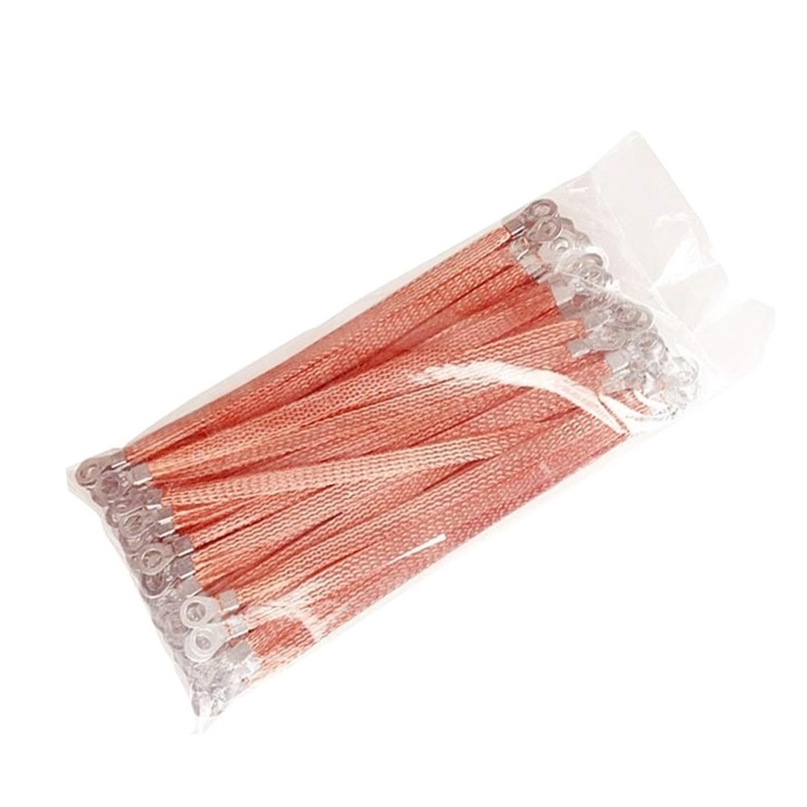 Outdoor Extension 50Pcs Electric Box Soft Connection Span Cable Hole Size 8mm Bridge Connection Ground Wire 6 Square Copper Clad Aluminum Solar sheathed(250mm)