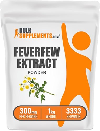 BulkSupplements. com Extracto de matricaria en polvo - Hierba matricaria, suplementos herbarios, hierbas para el cerebro, polvo de matricaria - para