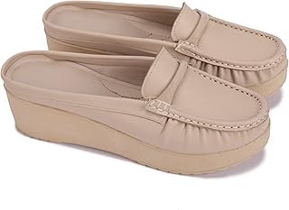 حذاء نسائي بكعب عالي – تصميم مريح وعملي مع نعل سميك