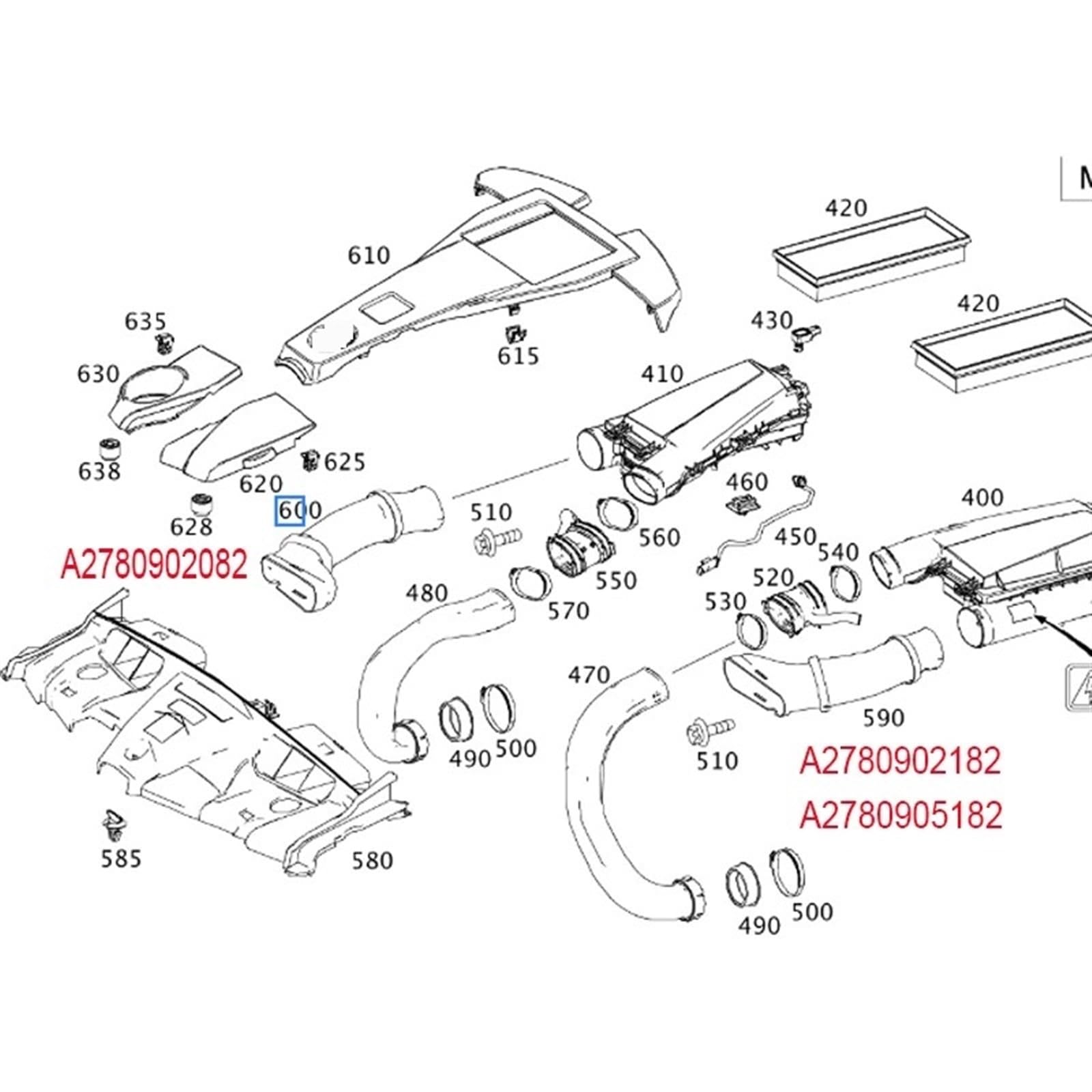 2780902182 2780902082 A2780905182 A2780902082 A2780902182 Intake