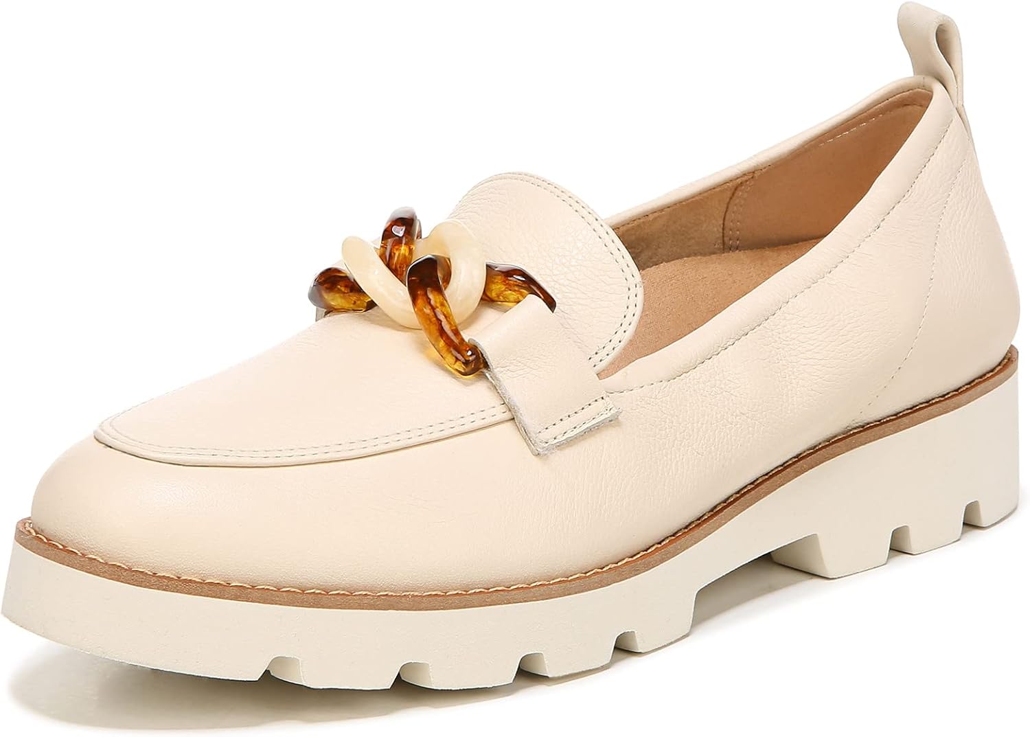 Vionic Cynthia Womens Slip On Casual Shoe with Orthotic Support Cream - 7 Medium