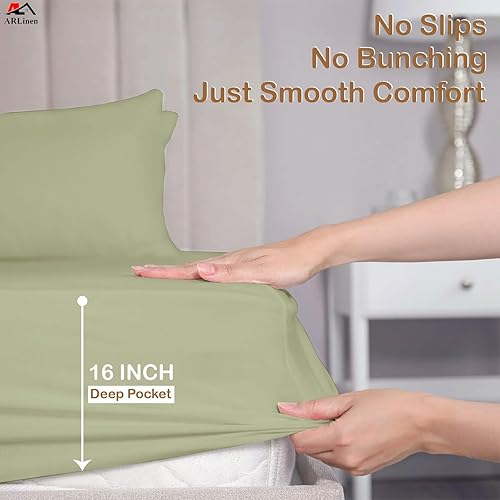 Miniatura 6 de Juego de sábanas divididas tamaño King para camas ajustables, juego de sábanas divididas de algodón de 5 piezas de 600 hilos, 100% algodón, juego de