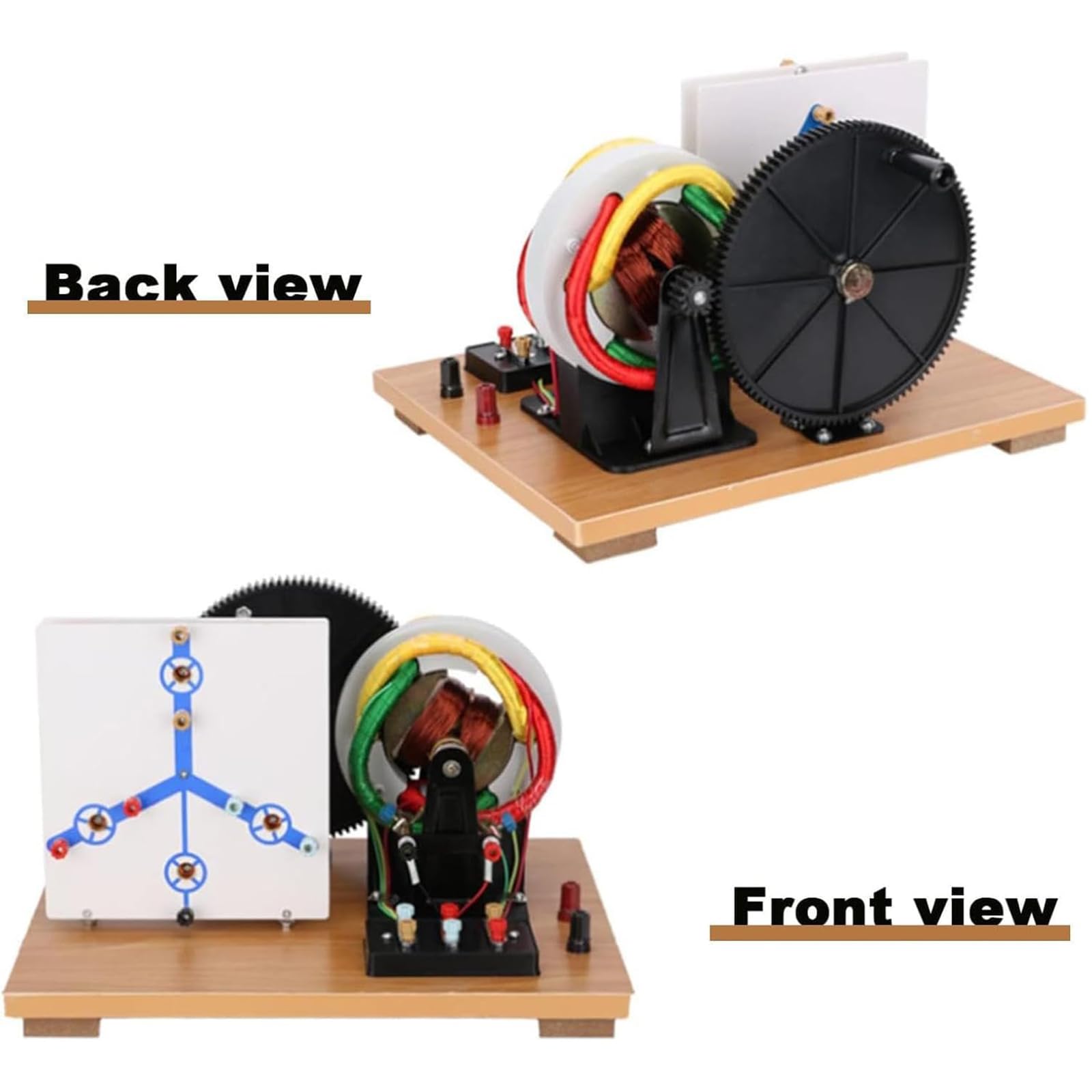Modelo Físico De Generador Trifásico Ca/CC con Manivela Manual, Modelos De Generadores Dinamo Educativos para Bricolaje, Instrumento Didáctico De Física para Laboratorios Escolares Y