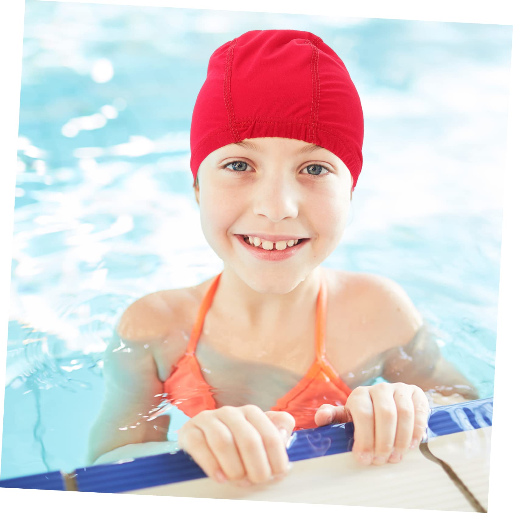 VANZACK Bonnet De Bain Uni Chapeau De Natation Hommes Protecteur De Cheveux De Natation Maillot De Bain Bonnets De Bain Adultes Bonnets De Bain Unisexes Natation Élastique Nylon
