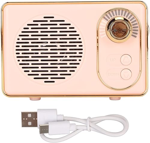 Miniatura 7 de Zopsc Altavoz Bluetooth retro, altavoz vintage con bonito estilo antiguo, tarjeta Bluetooth 5.0 entrada AUX USB Drive Apoyo, adecuado para el hogar,