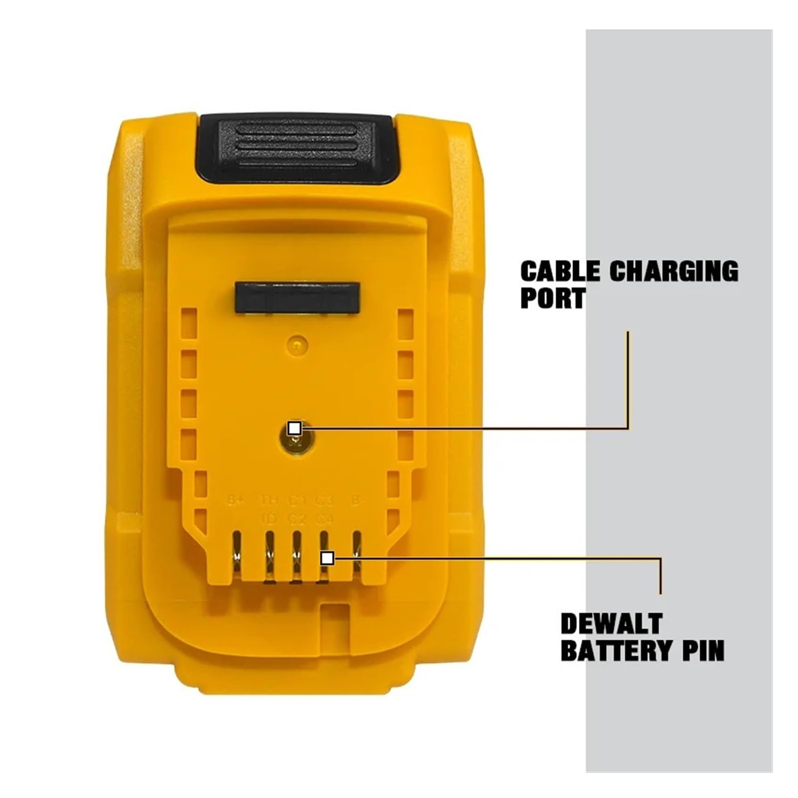 Batteria al litio Electric Goddess 20V 5.0ah, compatibile con la batteria al litio ricaricabile for elettroutensili Dewalt.(2 Battery,EU_20V)