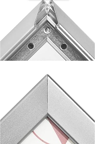 Miniatura 7 de Soporte ajustable para letreros de pedestal A2A3A4, soporte de letrero de piso de 8.5 x 11 pulgadas, soporte de póster con marco abierto a presión