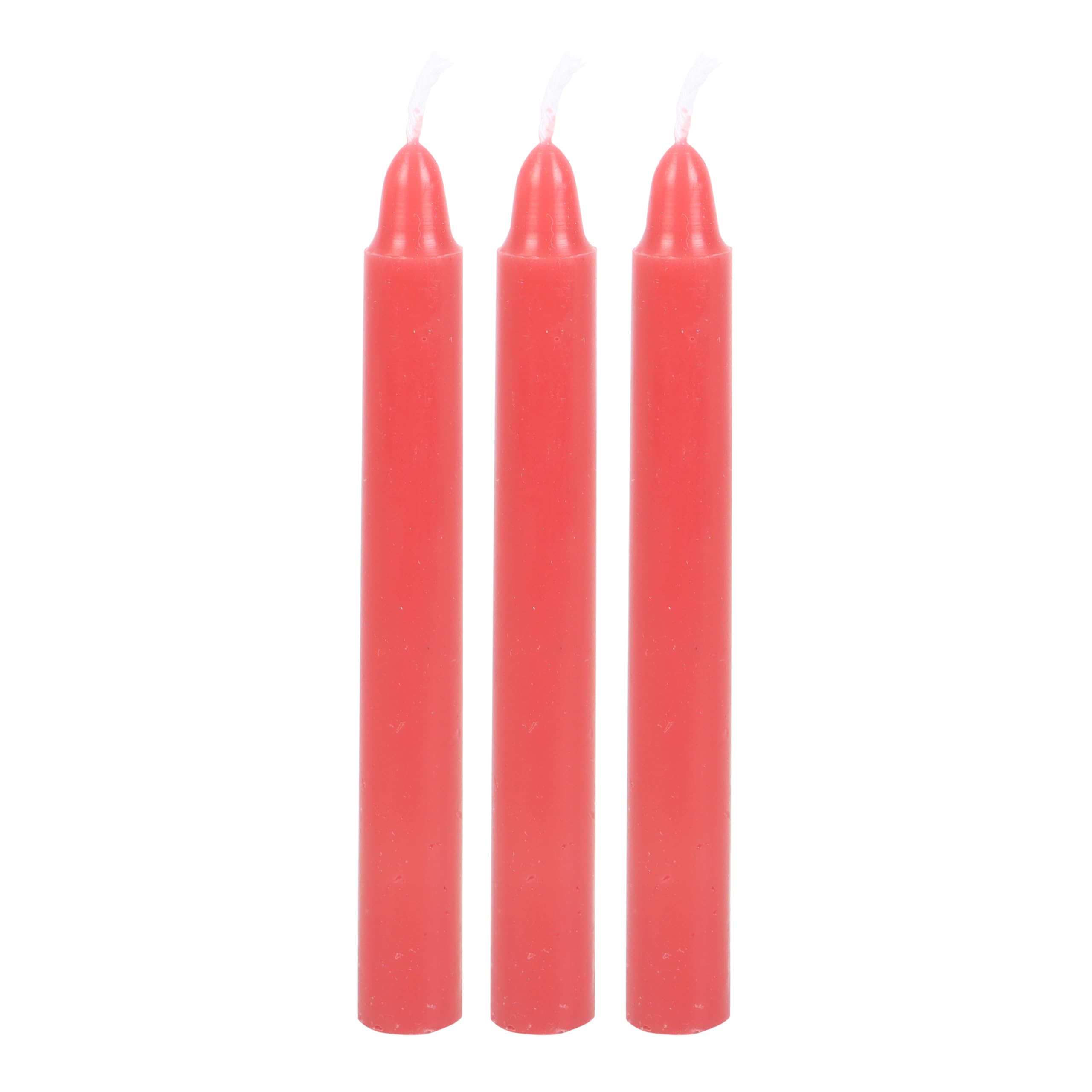 HOSTENATURA Kit Candele Rituali Amore – 10 Candele Rosse Con Erbe Naturali, 10x1 Cm, Artigianali, Per Attrarre Passione E Armonia Nelle Relazioni