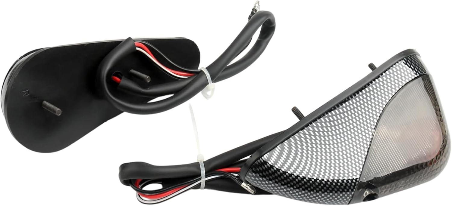 Motorcycle Front Blinker Turn Signal Light Compatible with 1998-2007 Kawasaki Ninja EX250 Ex 250 250R(Smoke)