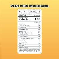 Vista 9 de Farmley Makhana tostada y saborizada sin gluten Nuez de zorro Paletas de lirio de agua Semilla de loto reventada - Tarro Peri-Peri Farmley