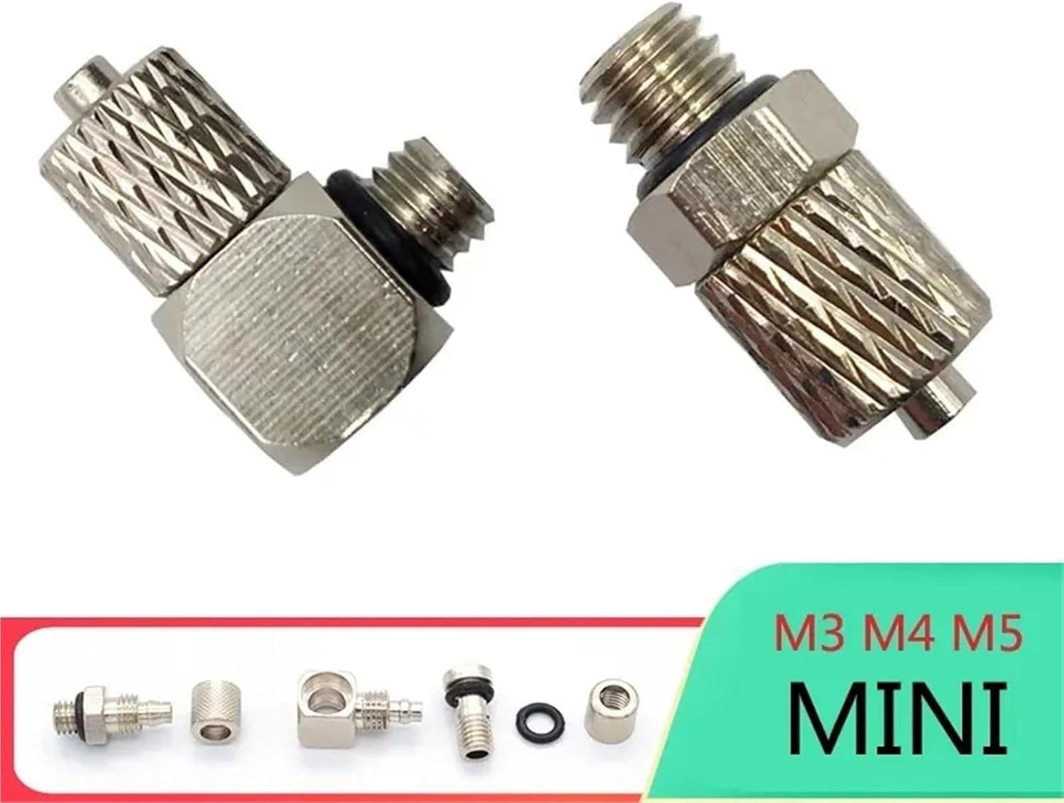 5Pcs Male Thread M3 M4 M5 M6 Air Tube 3mm 4mm 6mm OD Mini Pneumatic Pipe Connector(WX-KPC4-M3)
