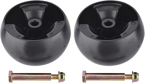 Miniatura 2 de Paquete de 2 ruedas de cubierta 734-04155 con tornillos y tuercas que reemplazan a las tuercas de seguridad 938-3056 Plus para MTD Cub Cadet Troy