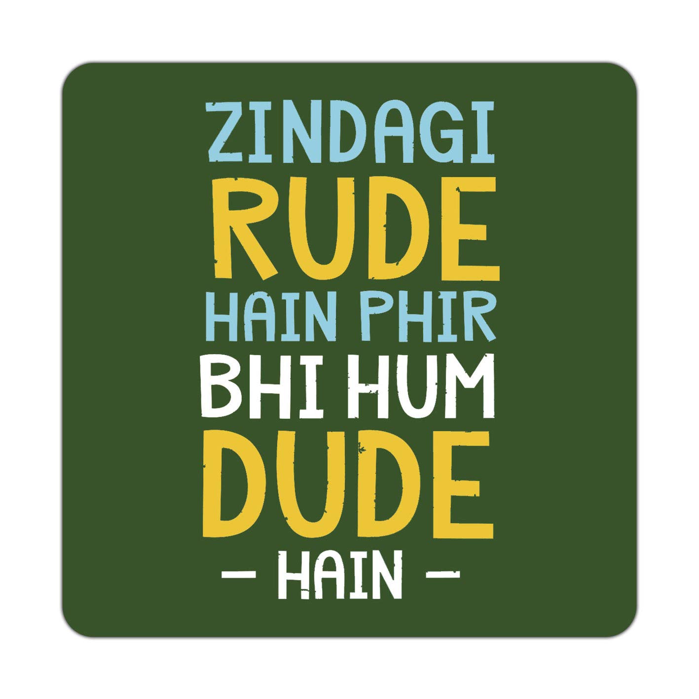 ASHVAH Attitude Coasters - Prints & Typography -5 ASHVAH Attitude Coasters - Prints & Typography -5