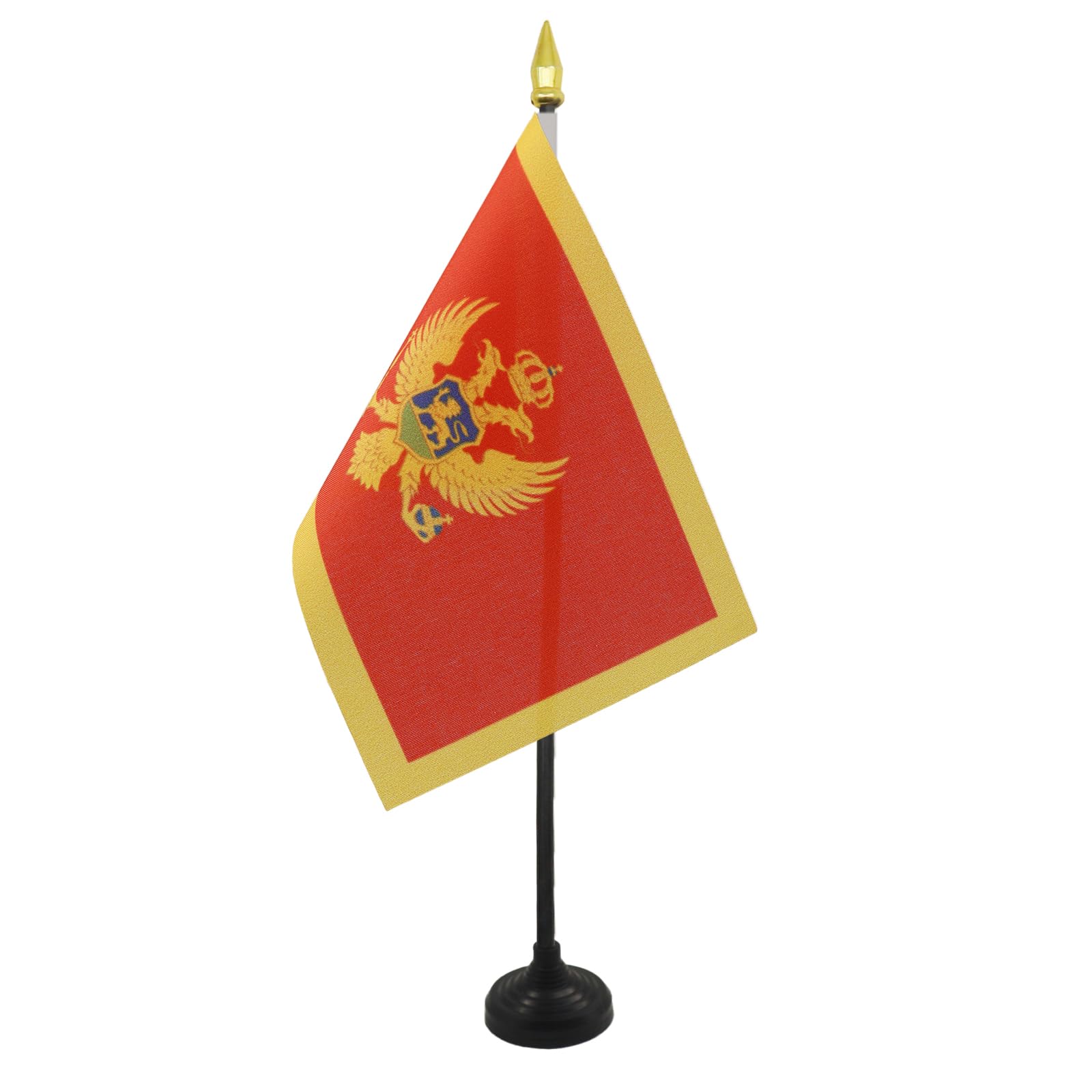 AZ FLAG Montenegro Table Flag 15x10 cm 100D Polyester Plastic Base