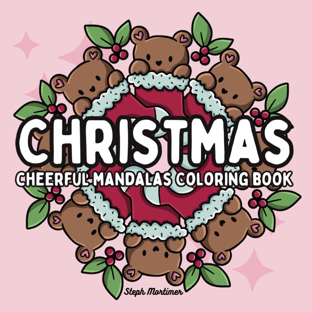 Christmas Cheerful Mandalas Coloring Book for Teens and Adults: For Cozy Stress Relief and Mindfulness (Mindful Mandalas & Patterns)