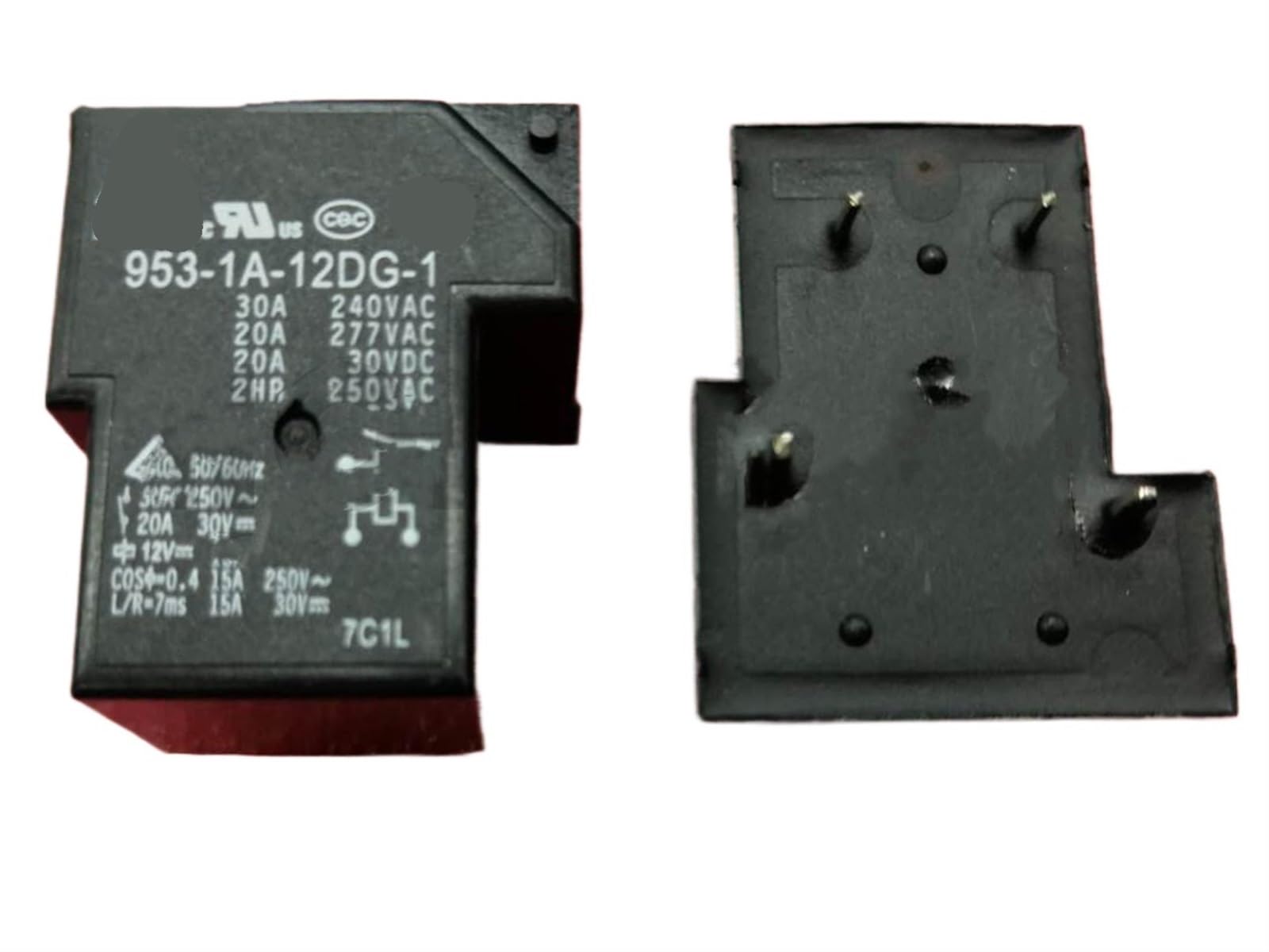 Lot De 10 Relais 953-1A-12DG-2 12V DC Ou 953-1A-24DG-2 24V DC - 5 Broches 30A 220VAC - Fiables Et Puissants