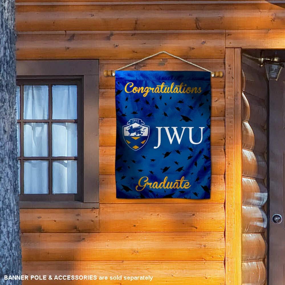 John and Wales Wildcats Graduation Gift Banner Flag