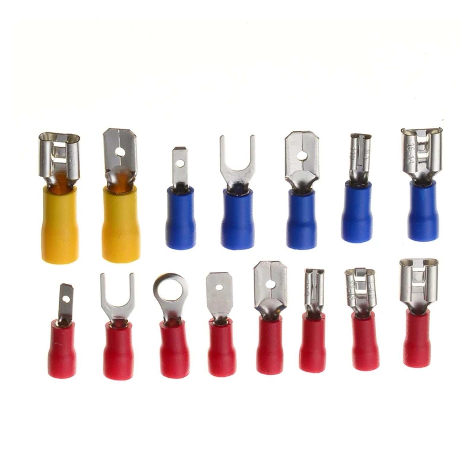 BKGWCSOR 280Pcs/lot Wire Connector Insulated Spade Crimp Terminal Butt Electrical Cold-Pressure Connectors Terminals Assorted Set