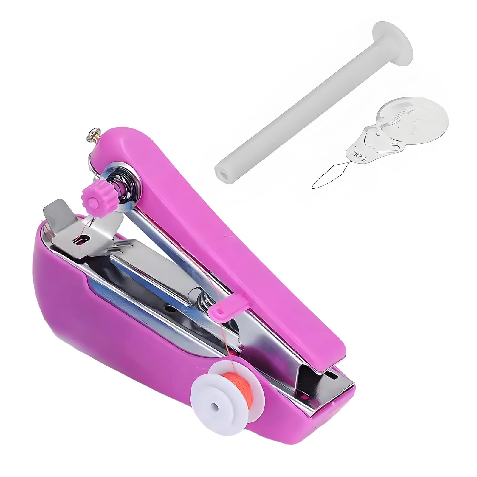 Elnwnnkc Purple Handheld Sewing Machine Mhandy Needlework Tool Small Machine For Home Small Sewing