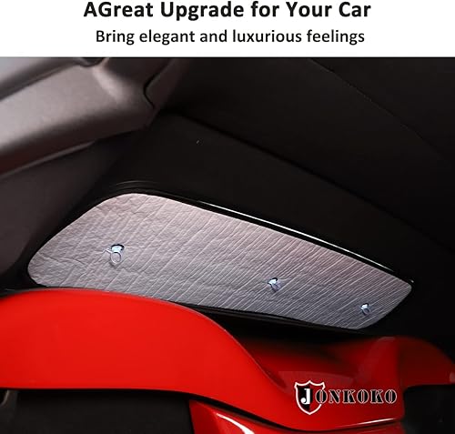 Miniatura 6 de Parasol para parabrisas de automóvil, parasol completo para Chevrolet Corvette C6 2005-2013, protector de visera contra rayos UV (ventana completa,