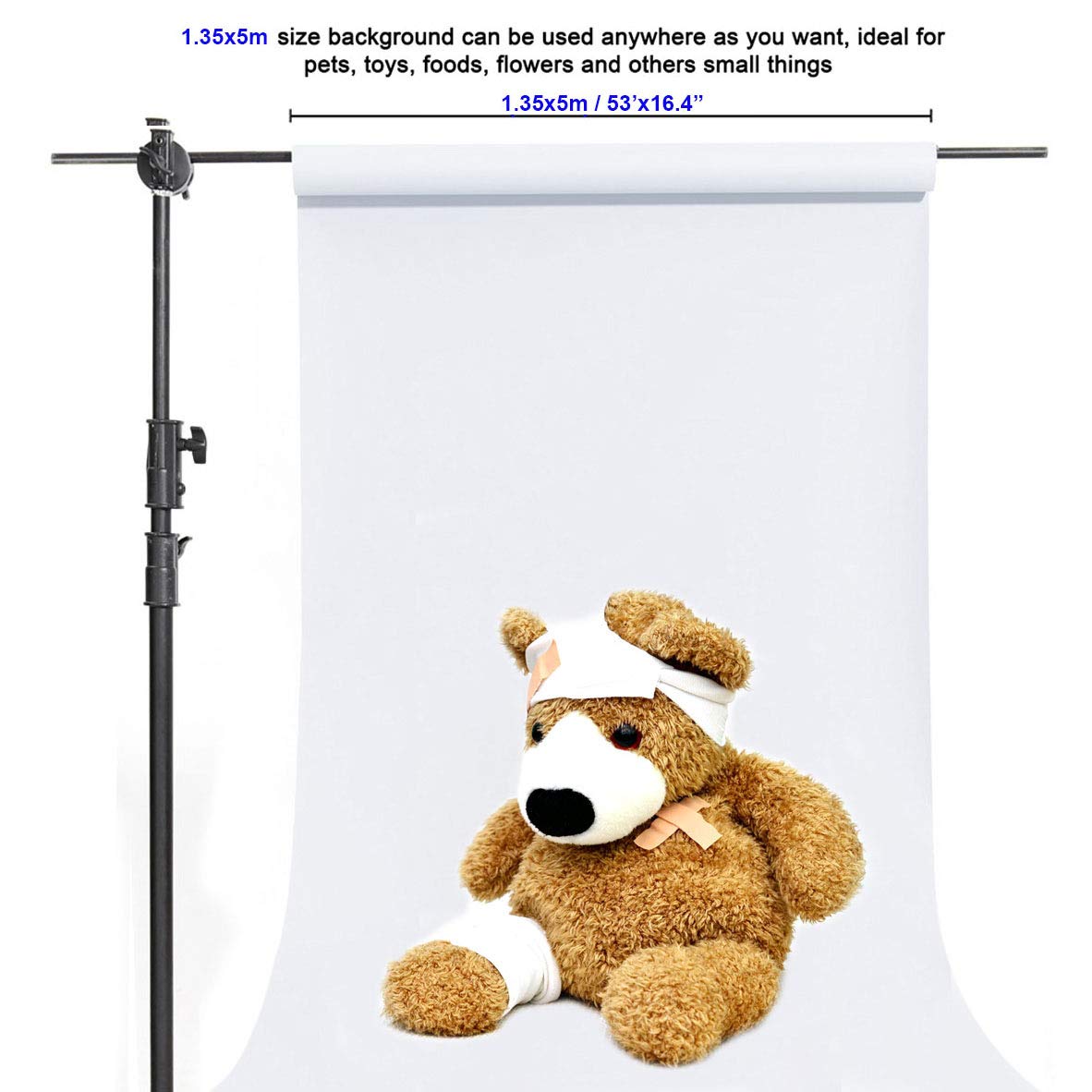 Buy Yizhily 1.35m x 5m Arctic White Photography Photo Backdrop