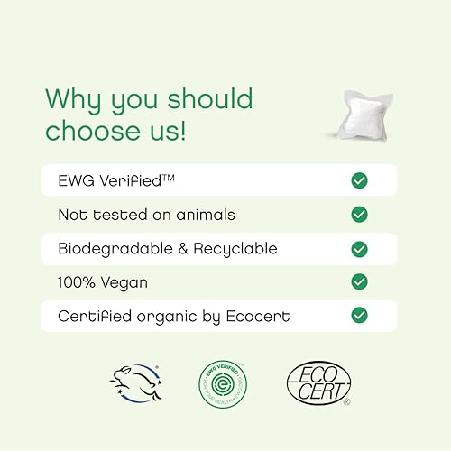 Miniatura 3 de AspenClean - Cápsulas de lavandería Eucalyptus Laundry Pods de AspenClean, embalaje nuevo y mejorado, cero plástico, verificado por EWG, vegano,