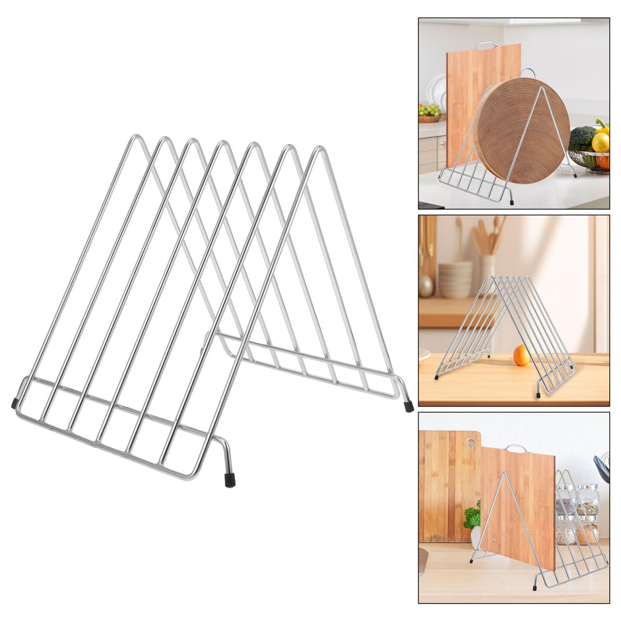 STOBAZA Support Inox Pour Planches À Découper Et Plaques À Pizza