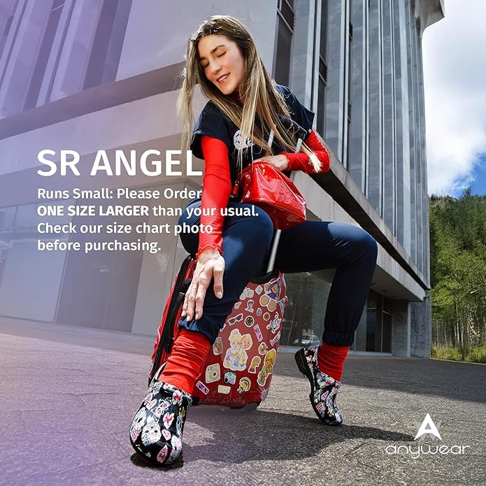 Image of Anywear SR Angel Nursing Clogs - Non-Slip Work Shoes for Women & Men - Slip-Resistant Cushioned Nursing Shoes