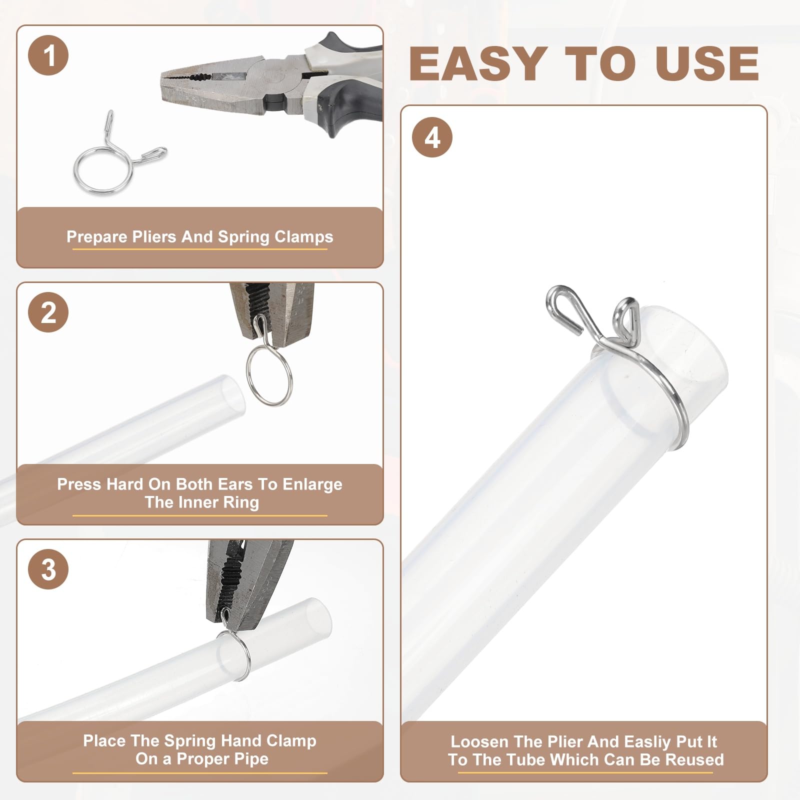 PATIKIL Wire Spring Hose Clamps - Image 4