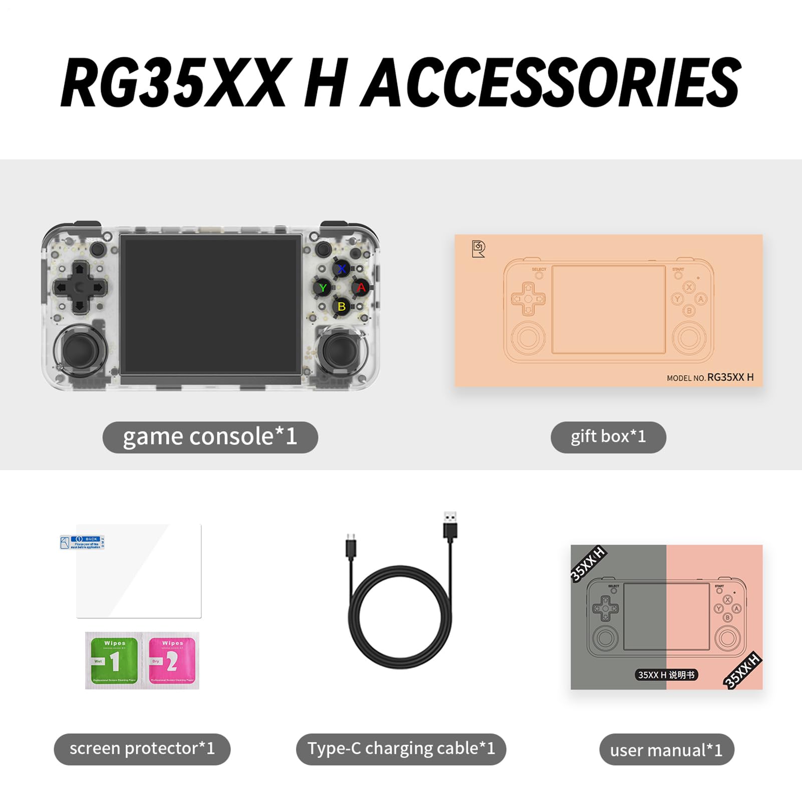 Console di portatile, retro portatile, console mini con | giochi classici, supporto schermo da 3,5 pollici per collegare l