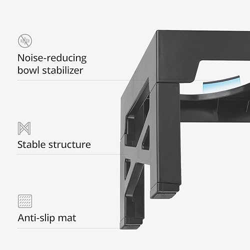 Miniatura 4 de Cuencos elevados para perros con 2 cuencos de comida para perros de acero inoxidable, cuenco elevado de 5 alturas ajustables para perros pequeños,