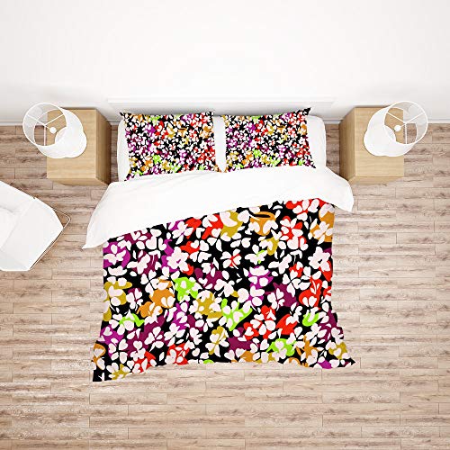 Parure de lit marguerites avec housse de couette en polyester durable