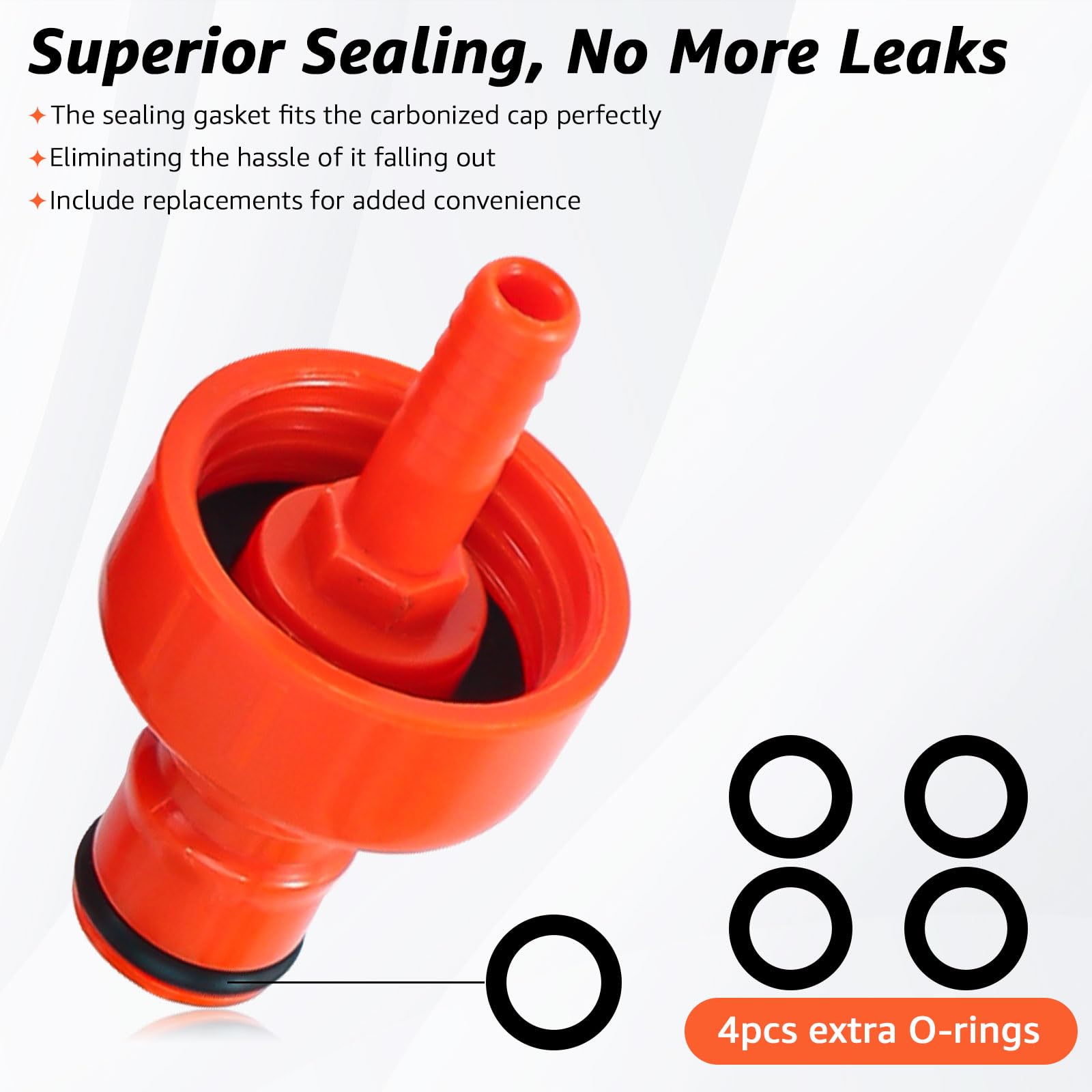 Keg Carbonation Caps - 4 Pack -2 Keg Carbonation Caps - 4 Pack -2