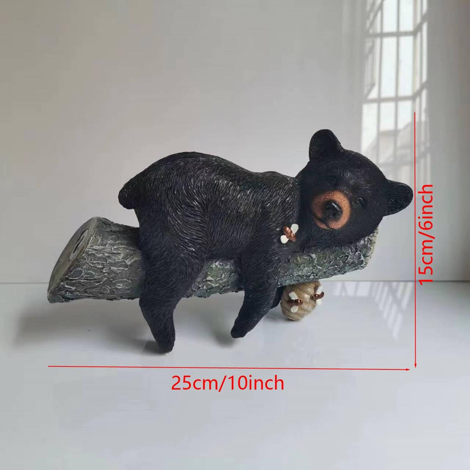 Scultura da Giardino, Orso Ornamentale, Artigianato Astratto Resistente alle Intemperie, Statuette Decorative in Resina a Forma di Orso, Statuette da