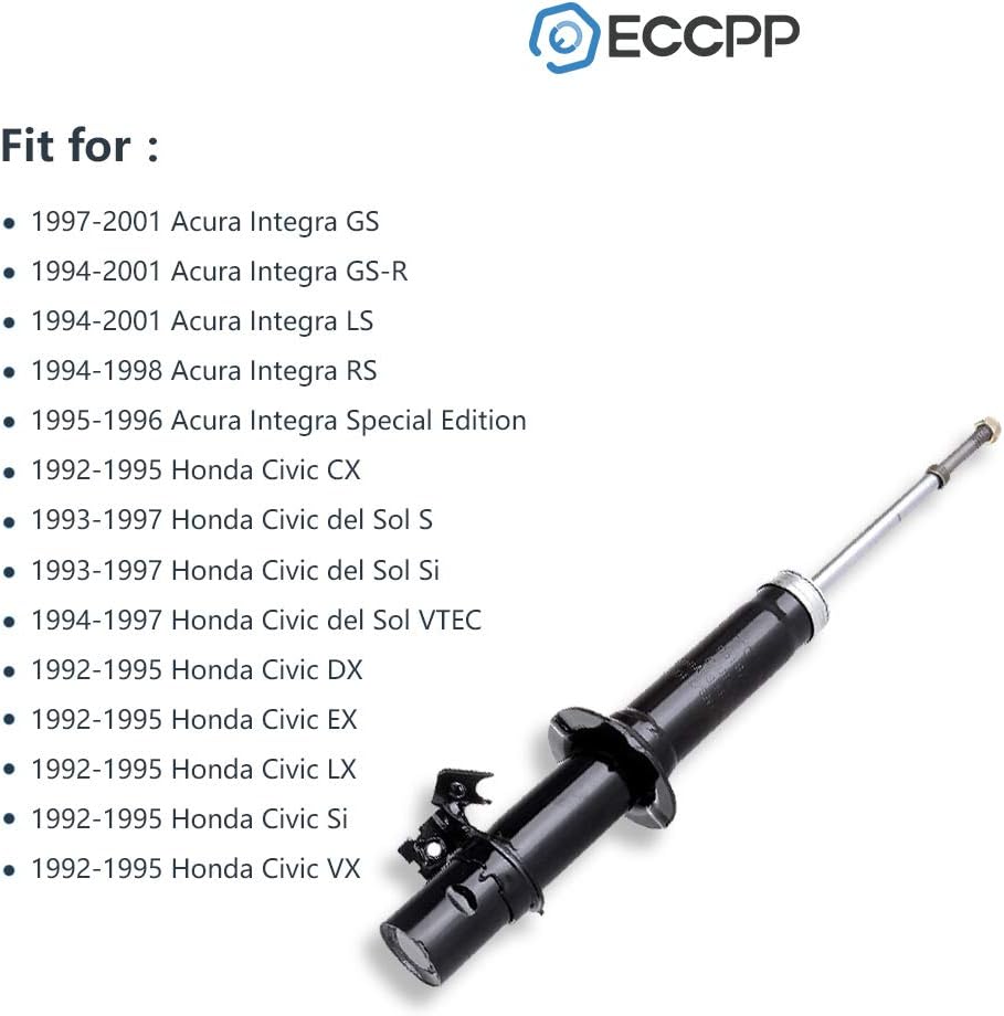Shocks,ECCPP Front Shocks Absorbers for Honda Fits 1994-2001 for Acura Integra,1992-1995 for Honda Civic,1993-1997 for Honda Civic del Sol 341138 71945 341139 71946 Auto Shocks Gas Strut (Set of 2)