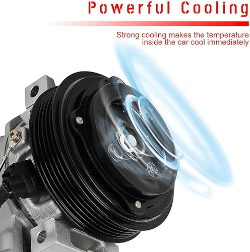 Miniatura 3 de cciyu Compresor de aire acondicionado 2002-2003 apto para Suzuki Aerio 2.0L 2004-2007 apto para Suzuki Aerio 2.3L CO 10793C